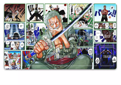 O-P Roronoa Zoro OPCG TCG CCG Mat Trading Card Game Pad Duel Playmat Mouse Pad - Image 1