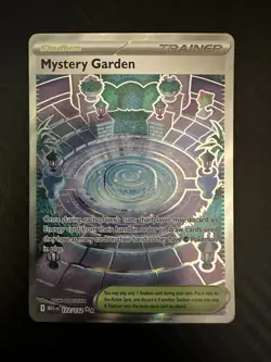 Pokemon TCG Mystery Garden Trainer Card Holo Rare NM 172/132 Mega Evolution - Image 1