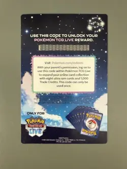 Mega Evolutions Pokemon TCG LIVE Code Card NEW 1000 Credits & 8 Ultra Rare - Image 2