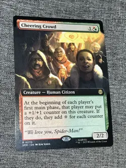 Cheering Crowd - Extended Art MTG Marvel's Spider-Man Regular R 0270 NM/M #270 - Image 1