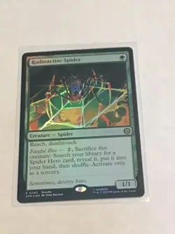 MAGIC MTG MARVEL SPIDER-MAN #0285 RADIOACTIVE SPIDER-MAN FOIL BUNDLE NP - Image 1