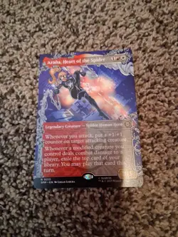 NM Borderless Arana, Heart of the Spider, MTG, Marvel's Spider-Man, Magic, 213 - Image 1