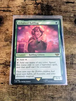 Delighted Halfling #158 LOTR: Tales of Middle-Earth Magic The Gathering MTG - Image 1