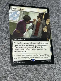 0247 (247) Rent Is Due - EXTENDED ART MTG Marvel's Spider-Man NM Magic Regular - Image 1