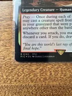 Magic MTG Final Fantasy - Banon, the Returners' Leader EXTENDED ART FOIL 0165 - Image 2