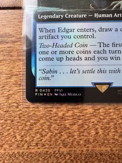 Magic MTG Final Fantasy - Edgar, King of Figaro EXTENDED ART FOIL 0436 - Image 2
