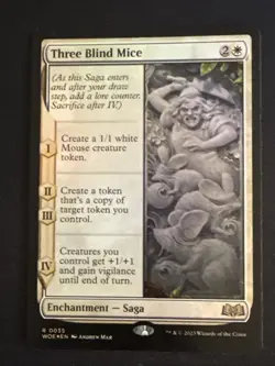 1x Foil Three Blind Mice (35) Wilds Of Eldraine LP MTG Magic the Gathering x1 - Image 1