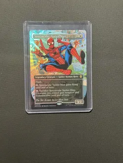 MTG Spectacular Spider-Man (0240) (Borderless) (Textured Foil) The Six-Arm Suit - Image 1