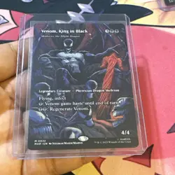 MTG Marvel Spiderman Venom King In Black Borderless Non Foil 0022 - Image 1