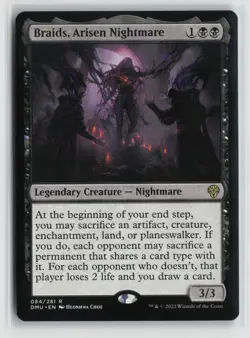 Braids, Arisen Nightmare 084 Dominaria United DMU MTG Magic - Image 1