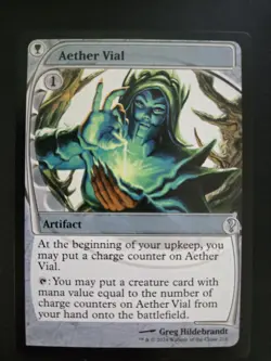 Aether Vial NM FUTURE SIGHT FRAME Mystery Booster 2 MTG FREE SHIPPING - Image 1