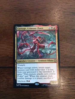 Magic the Gathering Spider-Man MTG Carnage Crimson Chaos Card #0125 SEE PICS - Image 1