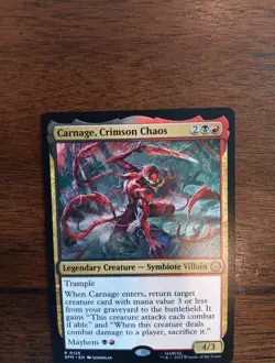 Magic the Gathering Spider-Man MTG Carnage Crimson Chaos Card #0125 SEE PICS - Image 5