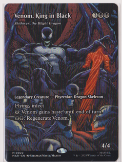 MTG Venom, King in Black - Skithiryx, the Blight Dragon (Borderless) Non Foil - Image 1