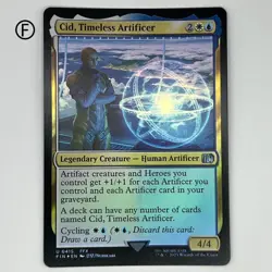 MTG Cid Timeless Artificer Foil English Final Fantasy Unique Card - Image 1
