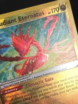 Pokemon TCG Holo Radiant Eternatus 105/159 Radiant Rare Crown Zenith NM - Image 2