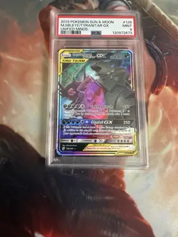 2019 Pokemon SM Unified Minds Mega Sableye Tyranitar Tag Team GX #126/236 PSA 9 - Image 2