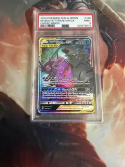 2019 Pokemon SM Unified Minds Mega Sableye Tyranitar Tag Team GX #126/236 PSA 9 - Image 3