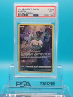 2023 Pokemon Crown Zenith Full Art #GG10: MEW: PSA 9 - Image 1