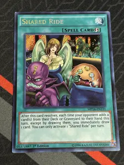YUGIOH SHARED RIDE SECRET RARE MP14-EN231 1ST EDITION - Image 2