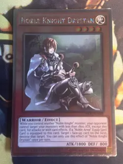 Yugioh: Noble Knight Drystan - NKRT-EN008 - Platinum Rare - Limited Edition - NM - Image 1
