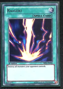 Raigeki - BP01-EN032 - Rare - 1st Edition - Yugioh - Image 1