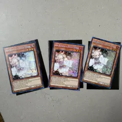 Yugioh! 3x NM Ash Blossom & Joyous Spring MP22-EN257 (Prismatic Secret Rare) - Image 1