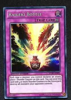 Raigeki Bottle - WGRT-EN091 - Super Rare - Limited Edition - Yugioh - Image 1