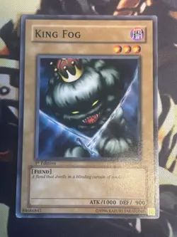 Yugioh: King Fog - LOB-036 - Common - 1st Edition - LP - Image 1