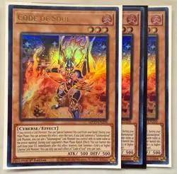 Yugioh! 3x Code of Soul MP25-EN206 Ultra Rare 1st Ed NM - Image 1