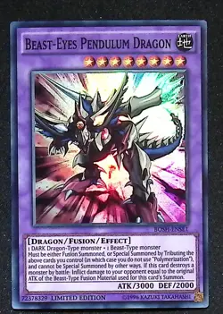 Beast-Eyes Pendulum Dragon - BOSH-ENSE1 - Super Rare - Limited Edition Yugioh - Image 1