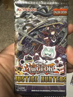 Lot Of 4 YuGiOh Justice Hunters Booster Pack - Image 2