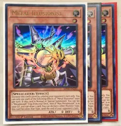 3X Yugioh Metal Illusionist MP25-EN241 Ultra Rare 1st Edition NM - Image 1