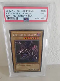 Yugioh Red-Eyes B. Dragon BPT-005 2002 PSA 9 - Image 1
