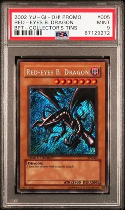 Yugioh Red-Eyes B. Dragon BPT-005 2002 PSA 9 - Image 2