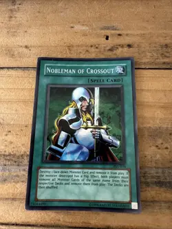 Damaged Yugioh TCG PSV-034 Nobleman of Crossout Super Rare Unlimited LP - Image 1