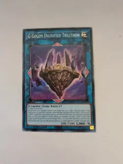 Yugioh G Golem Dignified Trilithon BLCR-EN045 Secret Rare 1st Edition NM - Image 1