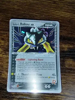 Rocket's Raikou Ex 108/107 Secret Rare Ultra Rare Pokemon Ex Deoxys MINT - Image 2