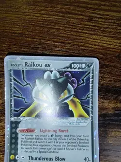 Rocket's Raikou Ex 108/107 Secret Rare Ultra Rare Pokemon Ex Deoxys MINT - Image 3