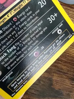 Houndoom 1st Edition 8/64 Neo Revelation Pokemon Holo Rare PERFECT HOWL SWIRL 🍥 - Image 5