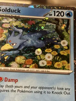 🌀 Pokemon TCG Mega Evolutions Golduck 008 Black Star Promo Holo English SWIRL🌀 - Image 2