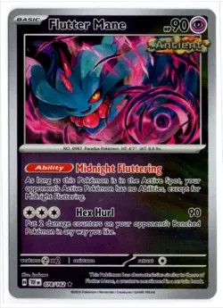 Pokemon TCG Temporal Forces Reverse Holo Flutter Mane 078/162 Uncommon - Image 1