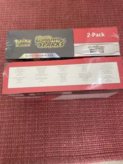 Pokemon Surging Sparks Elite Trainer Box + Booster Bundle 2 PACK COSTCO SEALED - Image 3