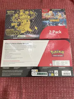 Pokemon Surging Sparks Elite Trainer Box + Booster Bundle 2 PACK COSTCO SEALED - Image 4