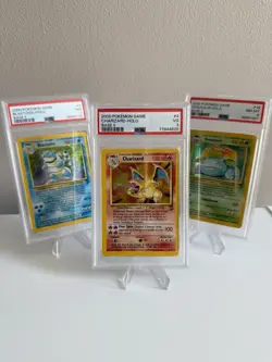 2000 Pokemon TCG • Base II “Big Three” • Charizard Blastoise Venusaur • PSA Set - Image 1