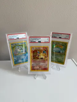 2000 Pokemon TCG • Base II “Big Three” • Charizard Blastoise Venusaur • PSA Set - Image 2