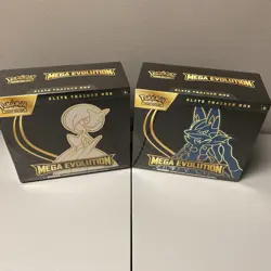 Pokemon TCG Mega Evolution Elite Trainer Box ETB Set of 2 In Hand Free Shipping - Image 1