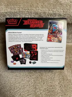 Empty Pokemon Destined Rivals ETB Elite Trainer Box WITH Accessories NO PACKS - Image 3