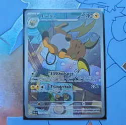 2023 POKEMON PALDEA EVOLVED #211/193 RAICHU ILLUSTRATION RARE TAG 10 - Image 1