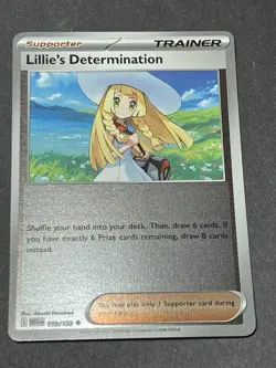 Lillie's Determination (Reverse Holo) 119/132 Uncommon Pokemon Mega Evolution - Image 1